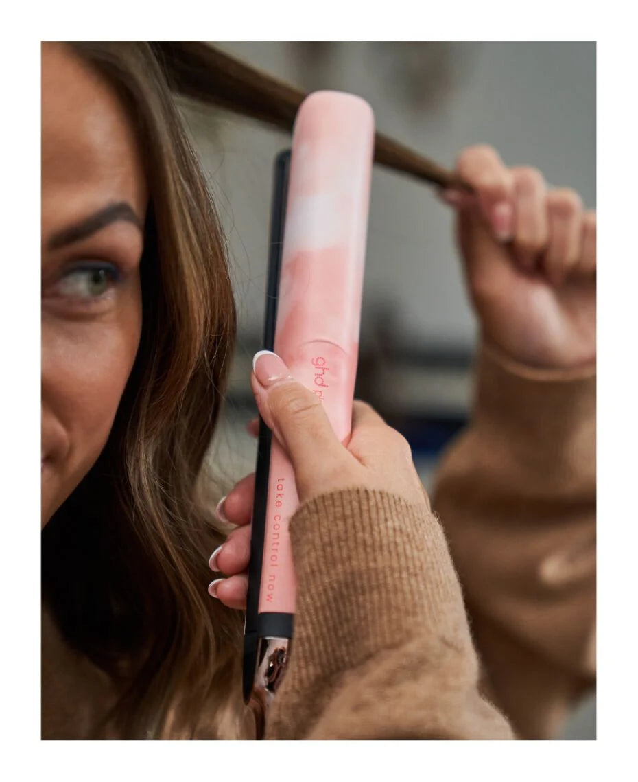 GHD PLATINUM + HAIR STRAIGHTNER PINK PEACH