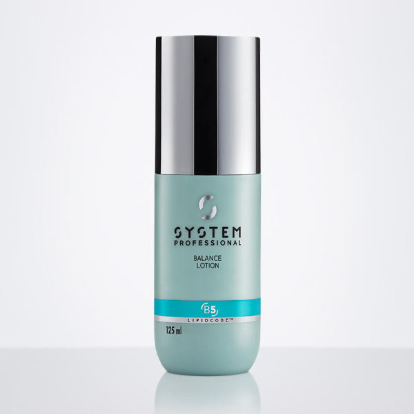 System Professional skincare bottle on a white background