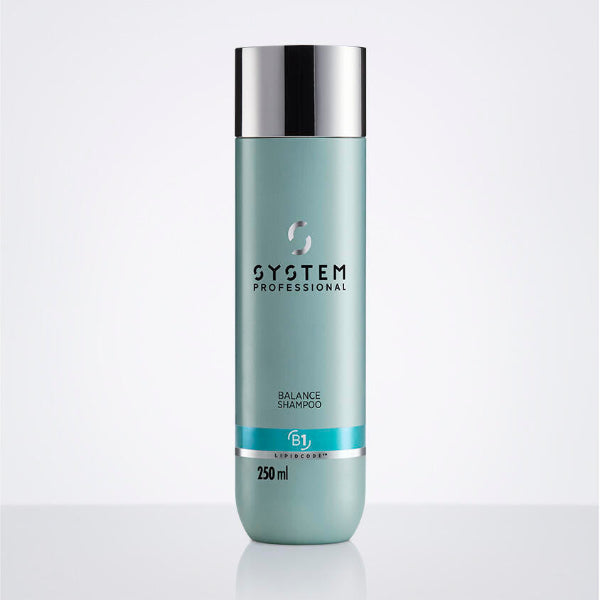 System Professional shampoo bottle on a white background
