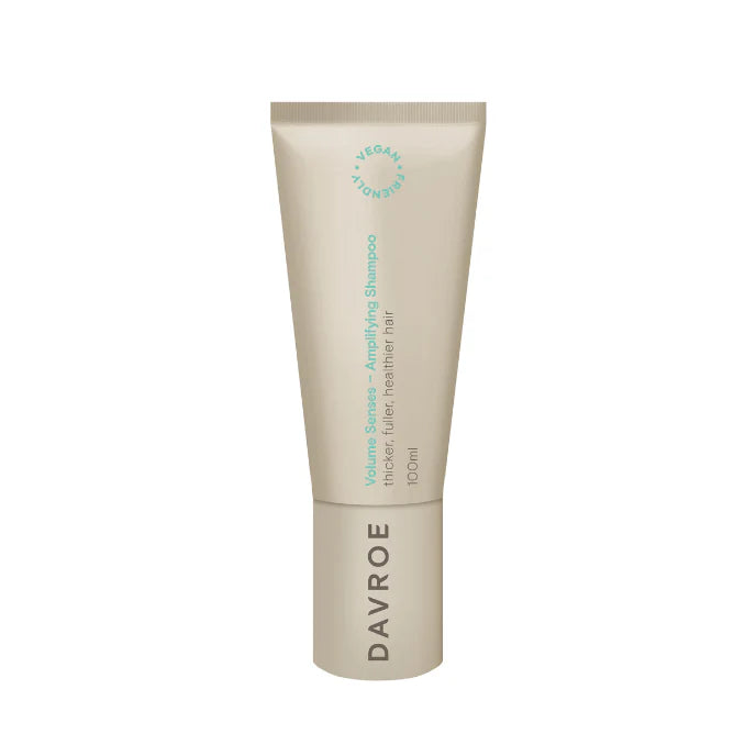 Davroe shampoo tube on a white background