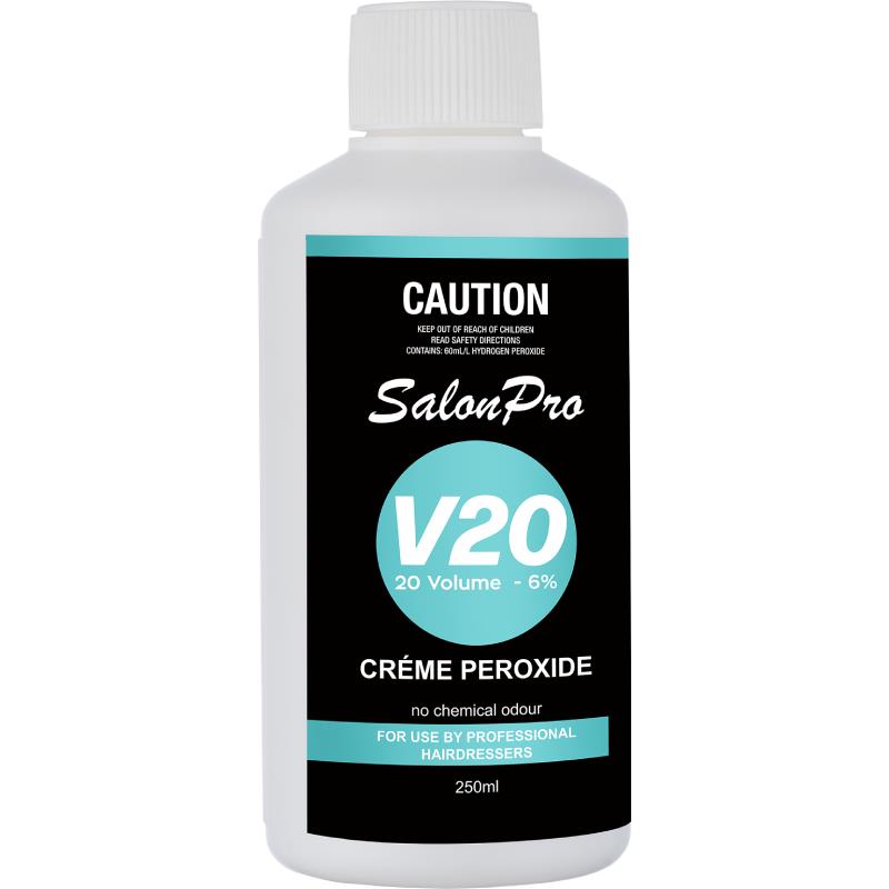 Peroxide Developer SalonPro Creme Peroxide Developer 20 Vol 250ml – EFX HAIR & BEAUTY ...