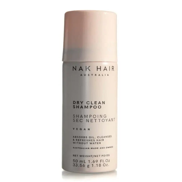 Nak Hair Australia dry clean shampoo bottle on a white background