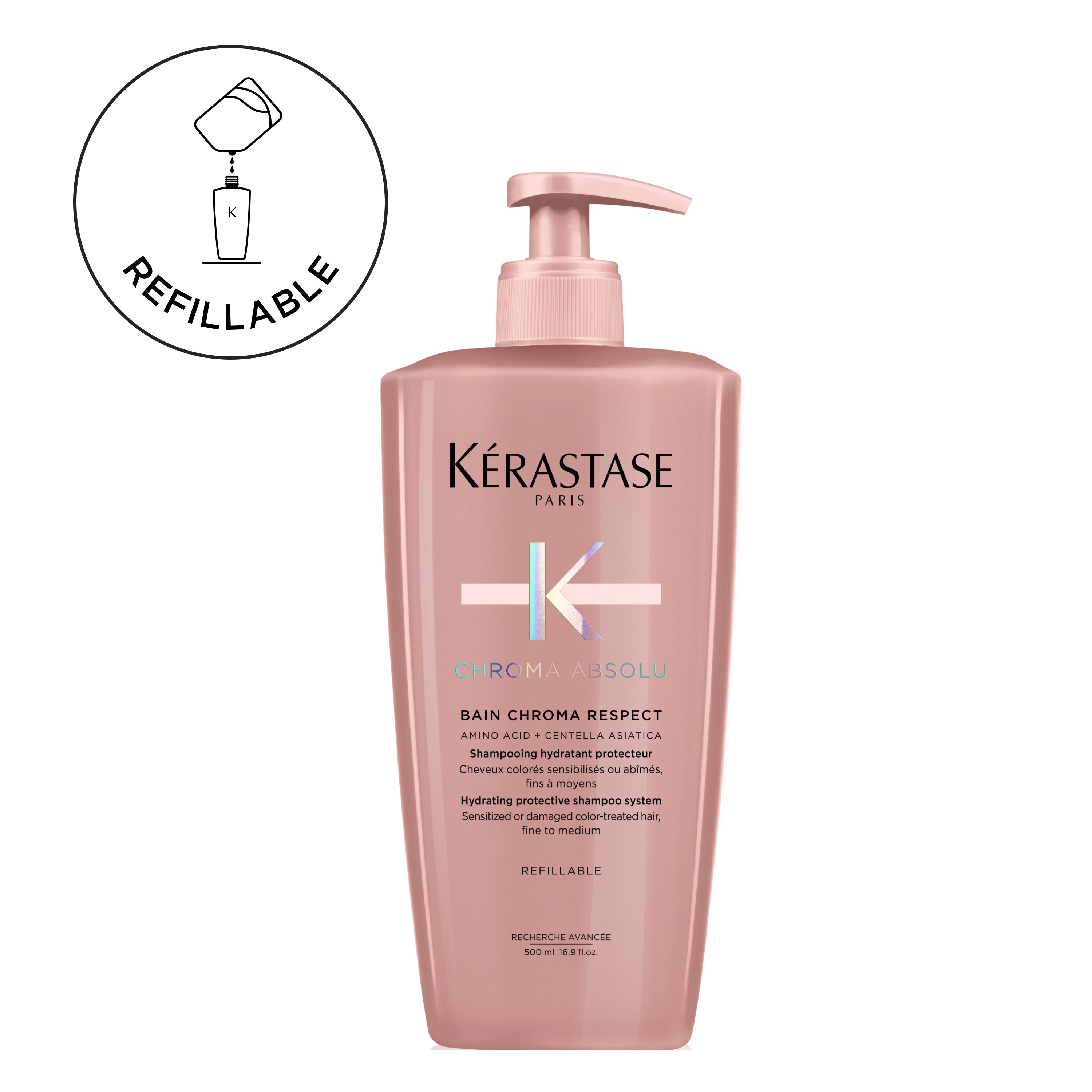 Chroma Absolu Bain Chroma Respect Shampoo For Colour-Treated Hair 500mL