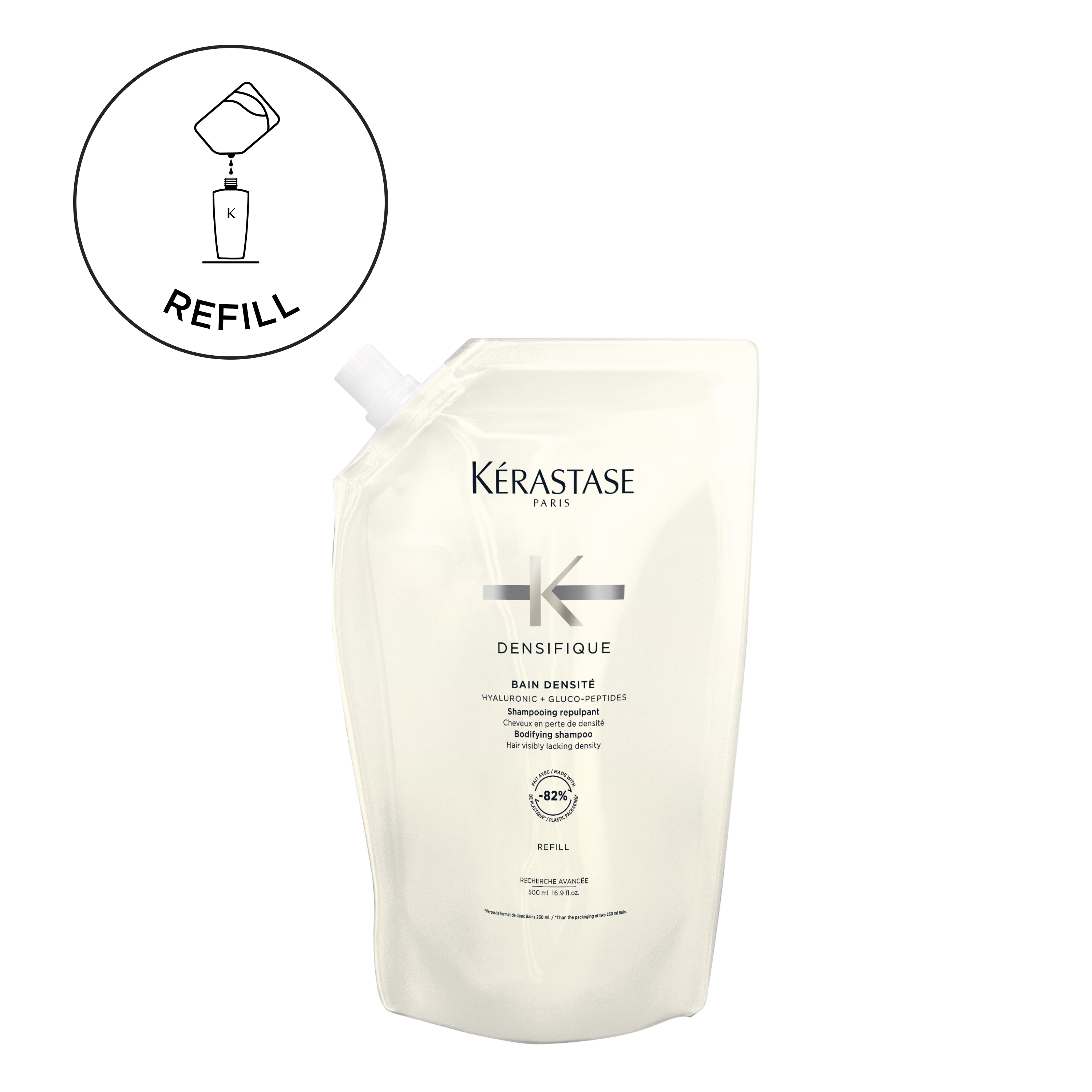 Densifique Bain Densité Refill Shampoo Pouch For Hair Visibly Lacking Density 500mL