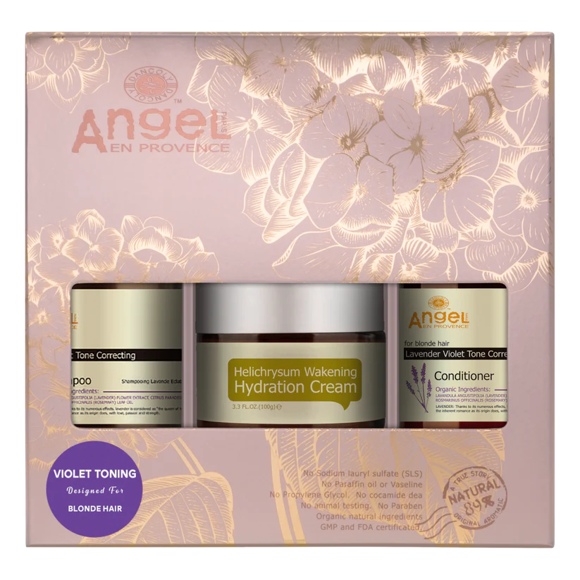 Angel Violet tone  pack with helichrysum hydration cream