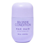 Purple bottle of 'Blonde Condition' by Nak Hair Australia on a white background