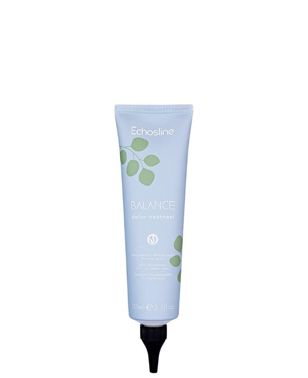 Tube of Echosline Balance hair product on a white background