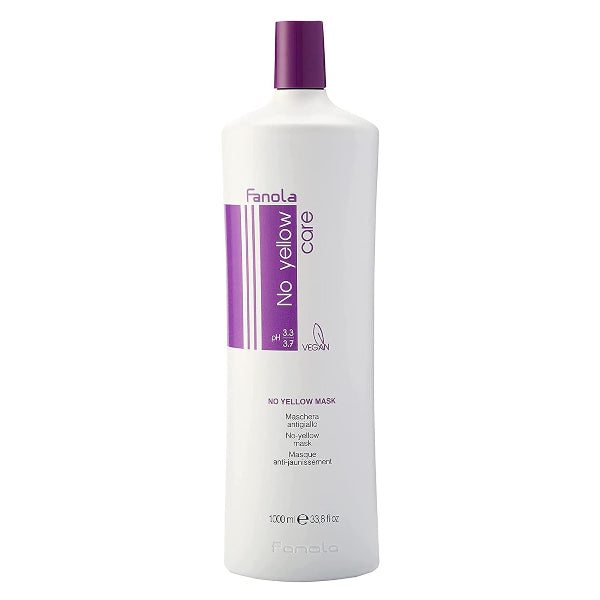 Fanola No Yellow hair care product bottle on a white background