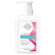 Keral Color Clenditioner light pink hair color bottle on a white background