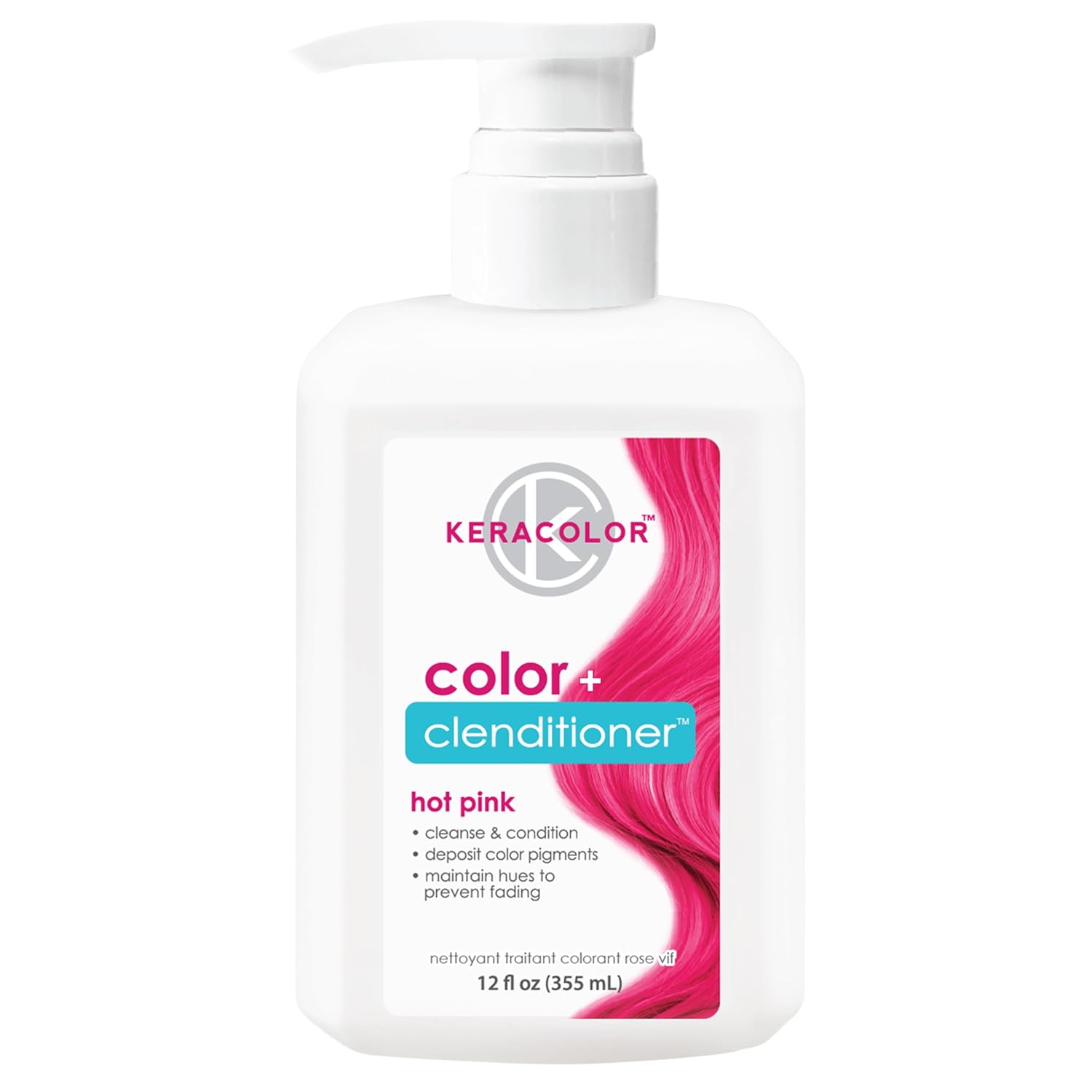 KERACOLOR Color + Clenditioner HOT PINK - 355ml