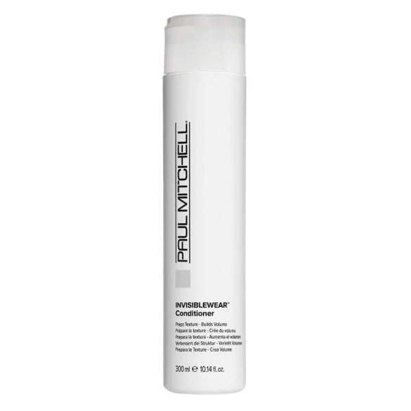 Bottle of Paul Mitchell Invisiblewear Conditioner on a white background