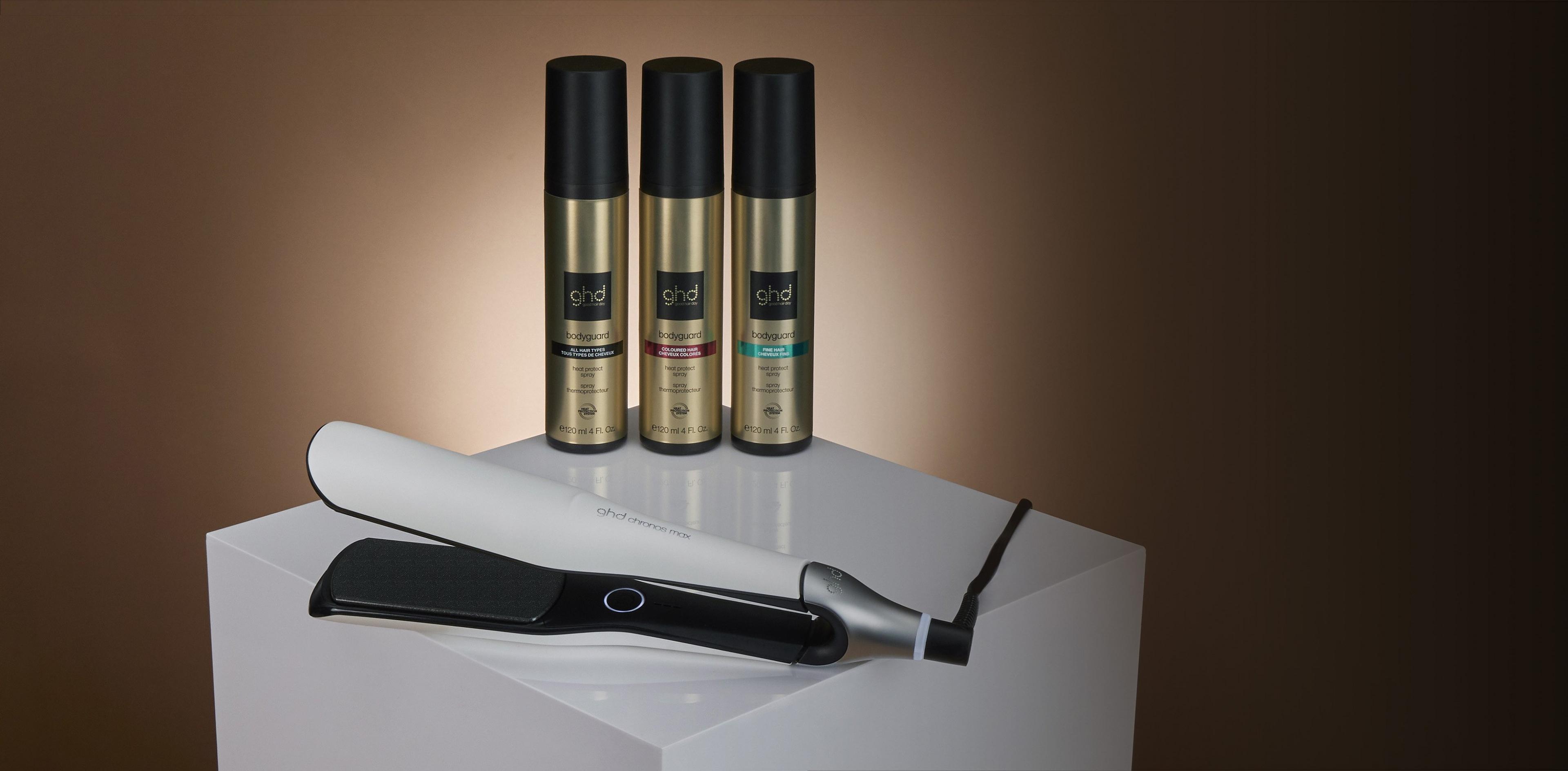 NEW GHD CHRONOS MAX BEST WIDE PLATE HAIR STRAIGHTENER (43MM PLATE) WHITE