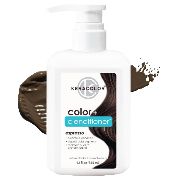 Keracolor Clenditioner espresso hair conditioner bottle on a white background
