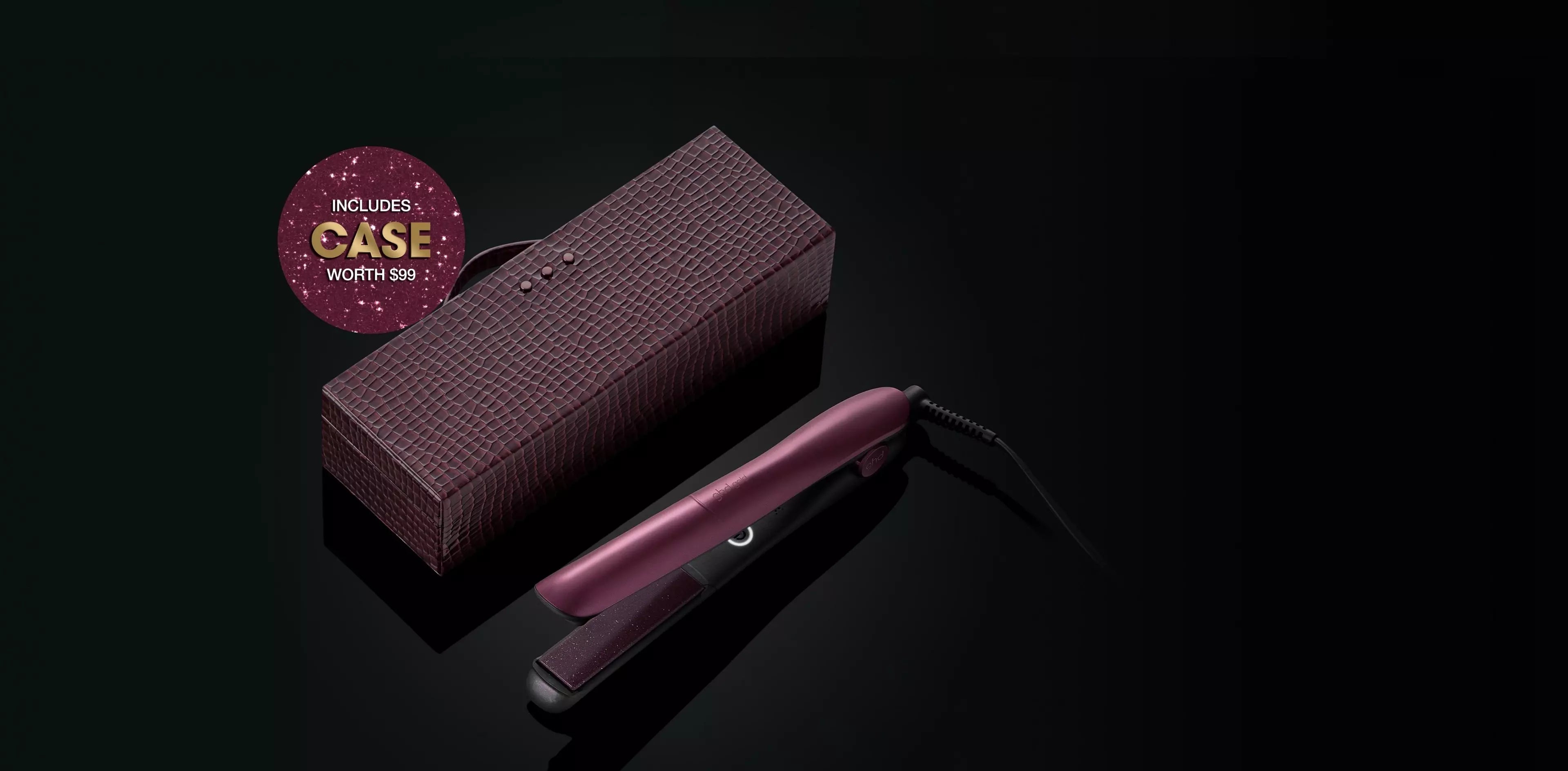 NEW GHD GOLD® HAIR STRAIGHTENER (26MM PLATE) CHERRY CHIC