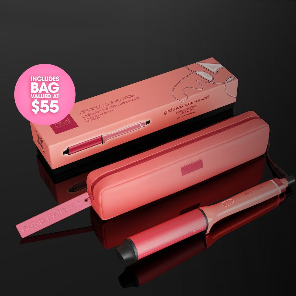 NEW GHD CHRONOS CURVE MAX WAND (38MM BARREL)  CANDY CORAL
