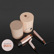 NEW GHD DELUXE HAIR DRYER AND STRAIGHTENER GIFT SET IN CASHMERE BEIGE