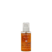 Bottle of Echosline Argan fluid on a white background