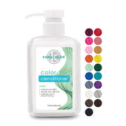 Keracolor Clenditioner bottle with color chart on a white background