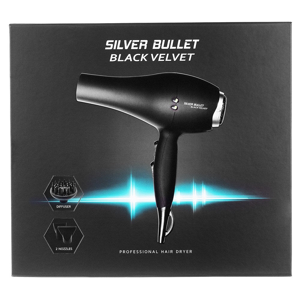 Silver Bullet BLACK VELVET DRYER WITH DIFFUSER