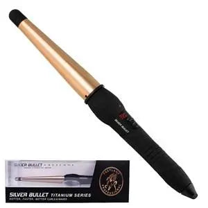 Silver Bullet CONICAL CURLING IRON -ROSE GOLD TITANIUM LARGE 19mm - 32mm