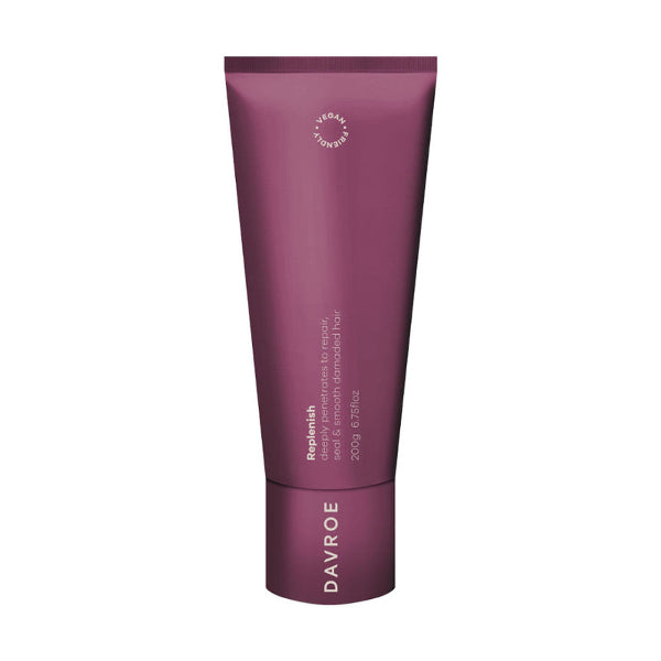 Purple tube of Davroe hair product on a white background
