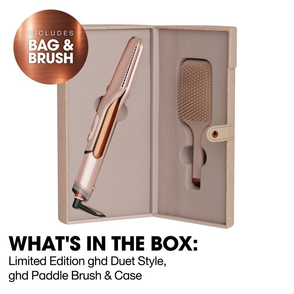 NEW GHD DUET HOT AIR STYLER FESTIVE GIFT SET IN CASHMERE BEIGE