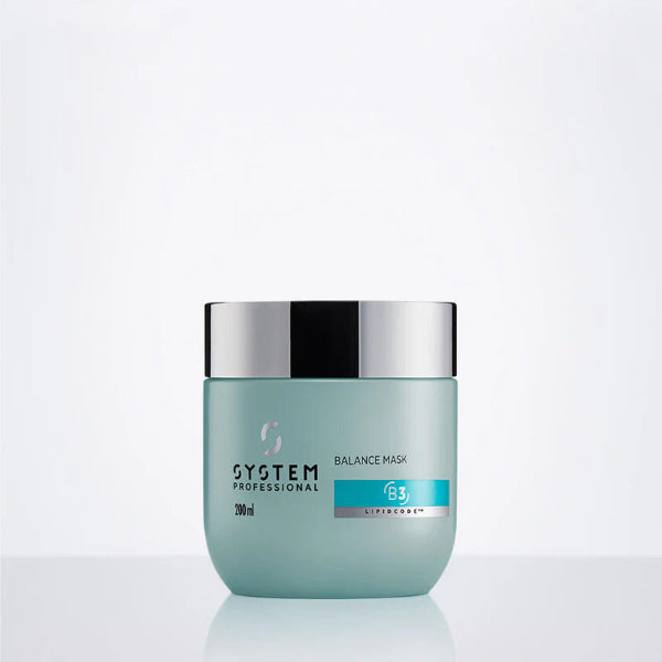 System Professional balance mask jar on a white background