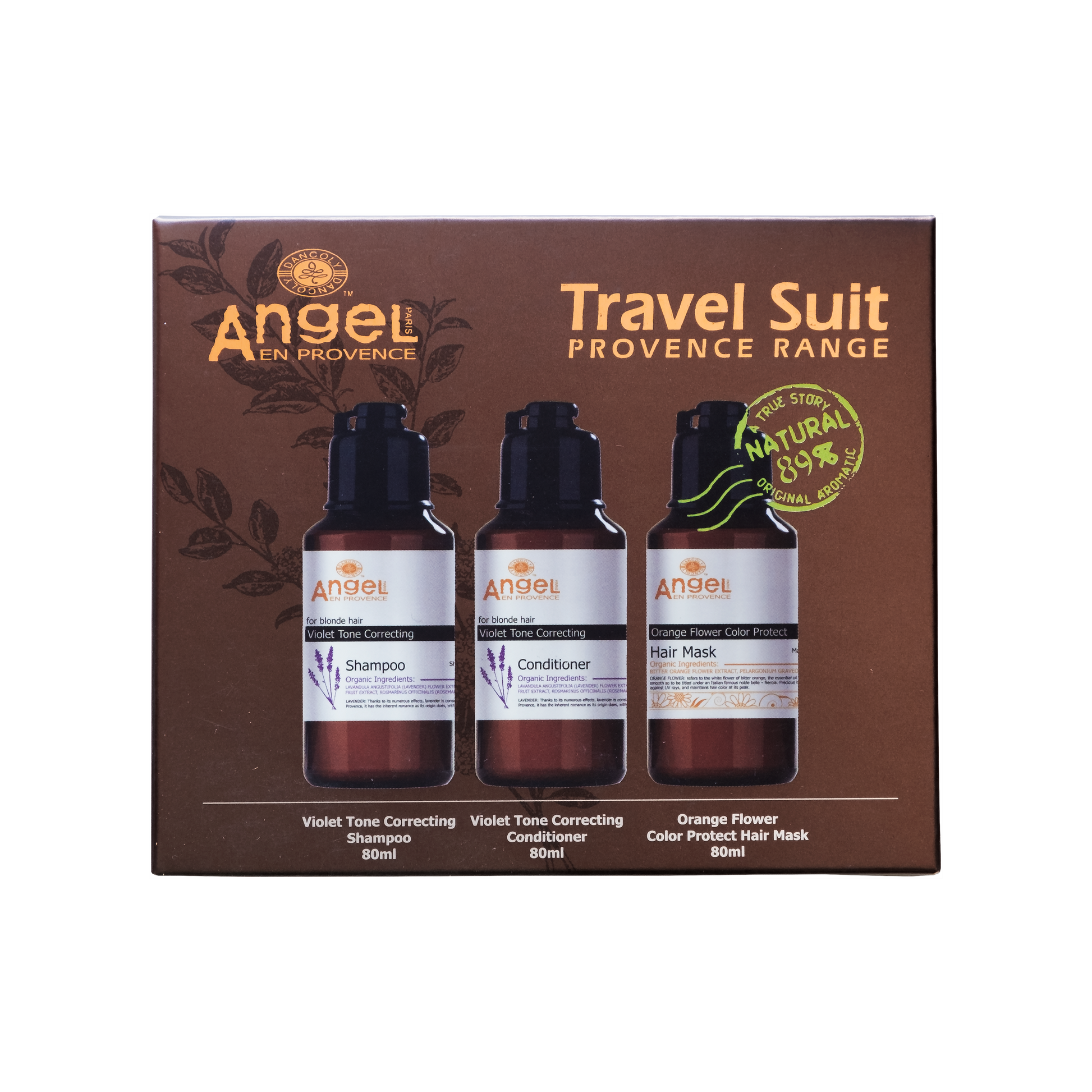Angel EN PROVENCE Lavender Tone Correcting Travel Trio