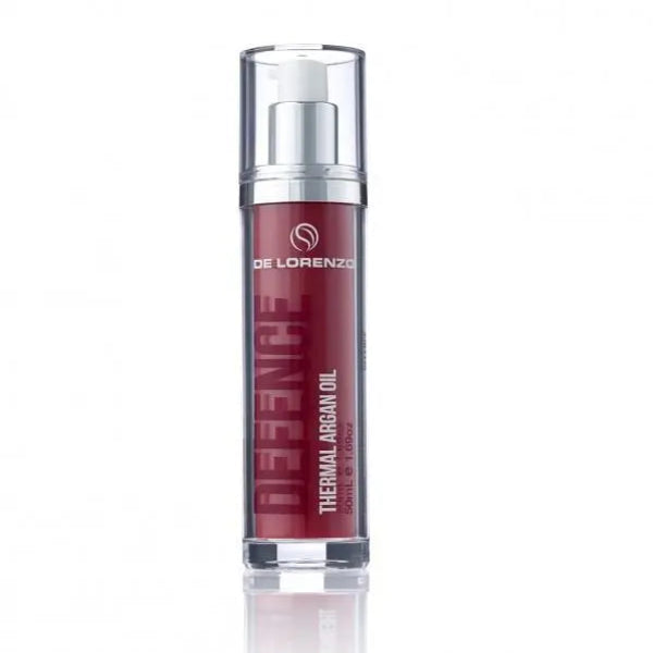 De Lorenzo hair product bottle on a white background