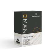 De Lorenzo D Man Shampoo Bar packaging on a white background