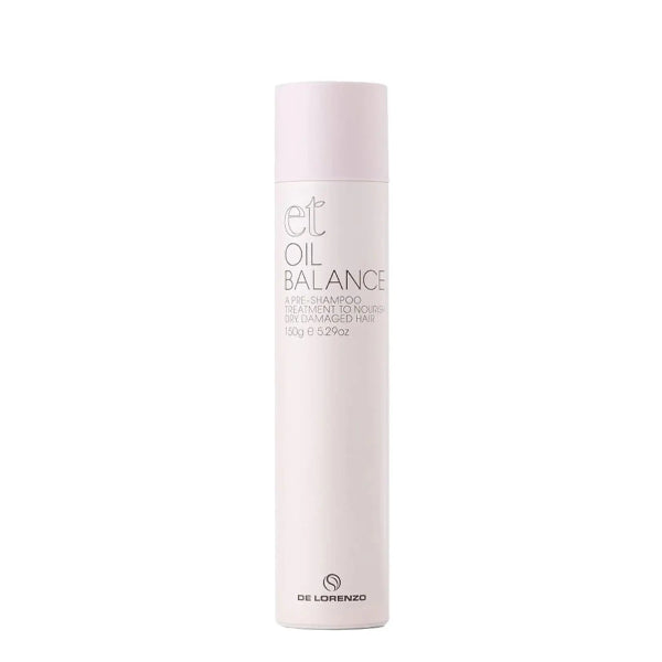 Shampoo bottle labeled 'Oil Balance' by De Lorenzo on a white background
