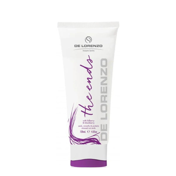 De Lorenzo hair care product tube on a white background