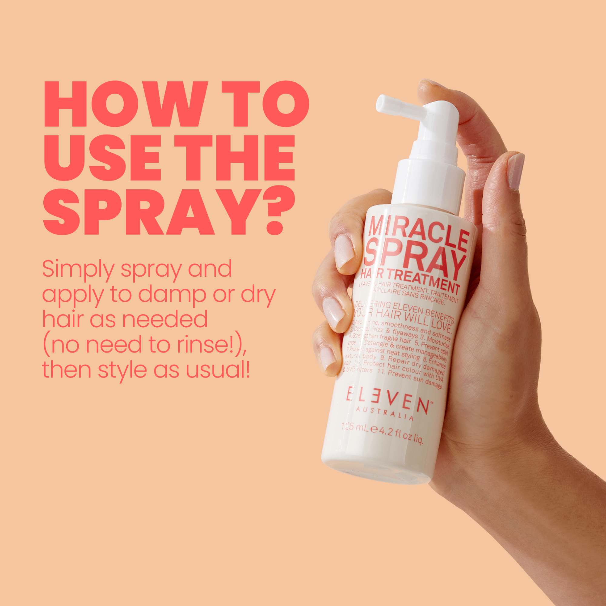 ELEVEN Australia Miracle Spray Hair Treatment 125ml