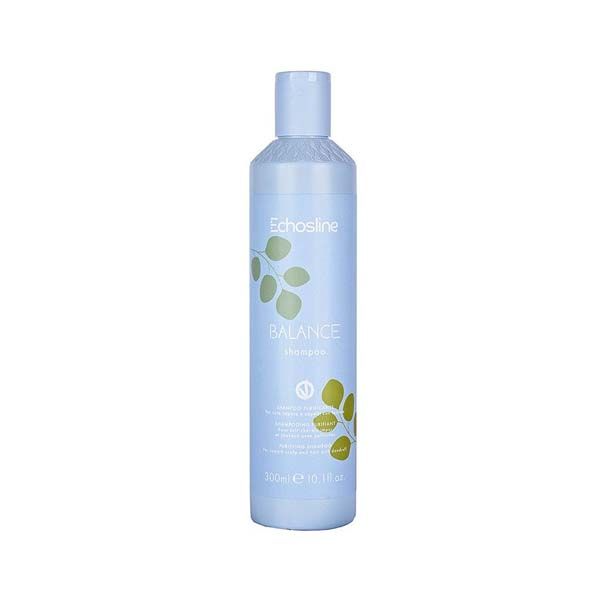Echosline Balance shampoo bottle on a white background
