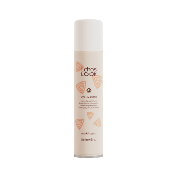 Hair spray bottle labeled 'Echos Look' on a white background