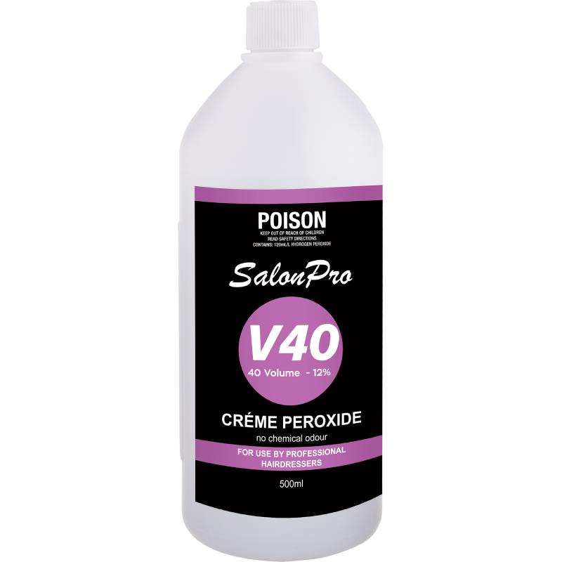 SalonPro Creme Peroxide Developer 40 Vol 500ml