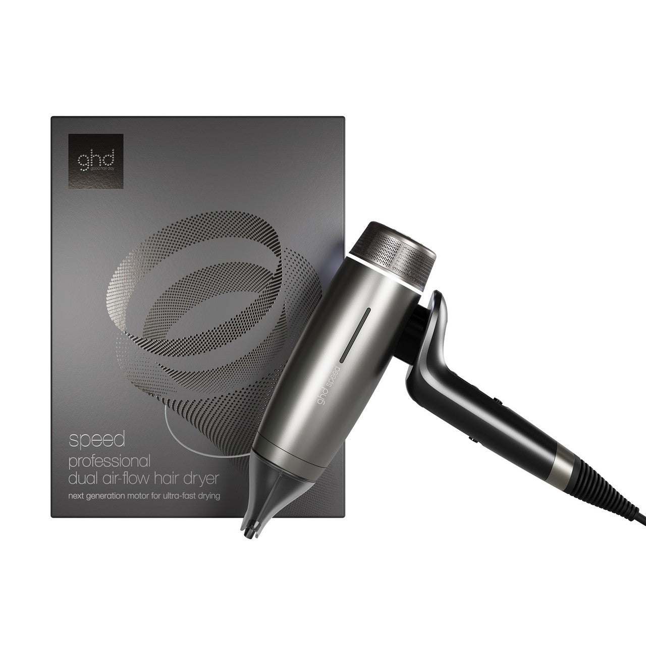 NEW GHD SPEED HAIR DRYER IN TITANIUM BLACK