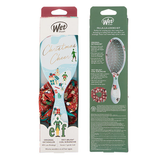 Wet Brush Christmas Elf Detangler Scrunchie Kit