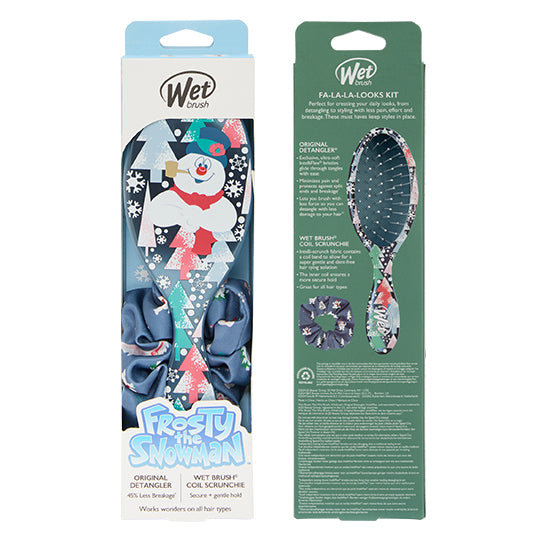 Wet Brush Frosty The Snowman Detangler Scrunchie Kit