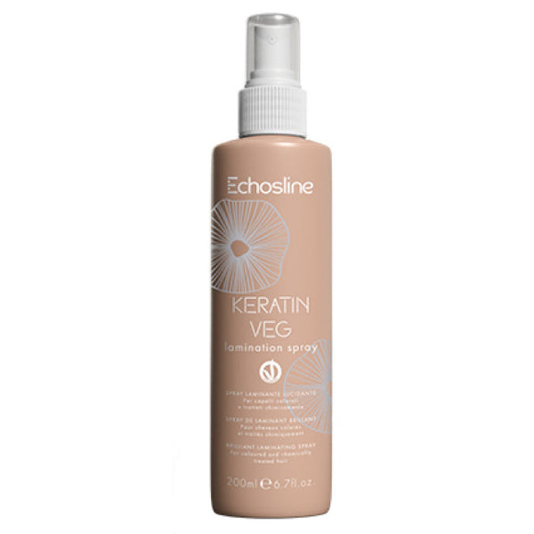 Echosline Keratin Veg Lamination Spray bottle on a white background