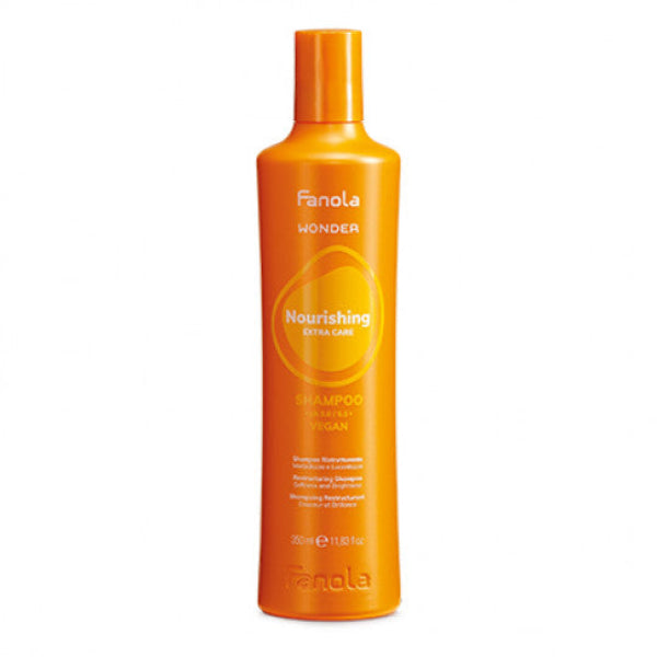 Fanola Nourishing Extra Care shampoo bottle on a white background
