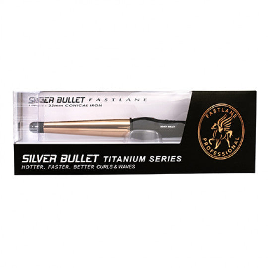 Silver Bullet CONICAL CURLING IRON -ROSE GOLD TITANIUM LARGE 19mm - 32mm