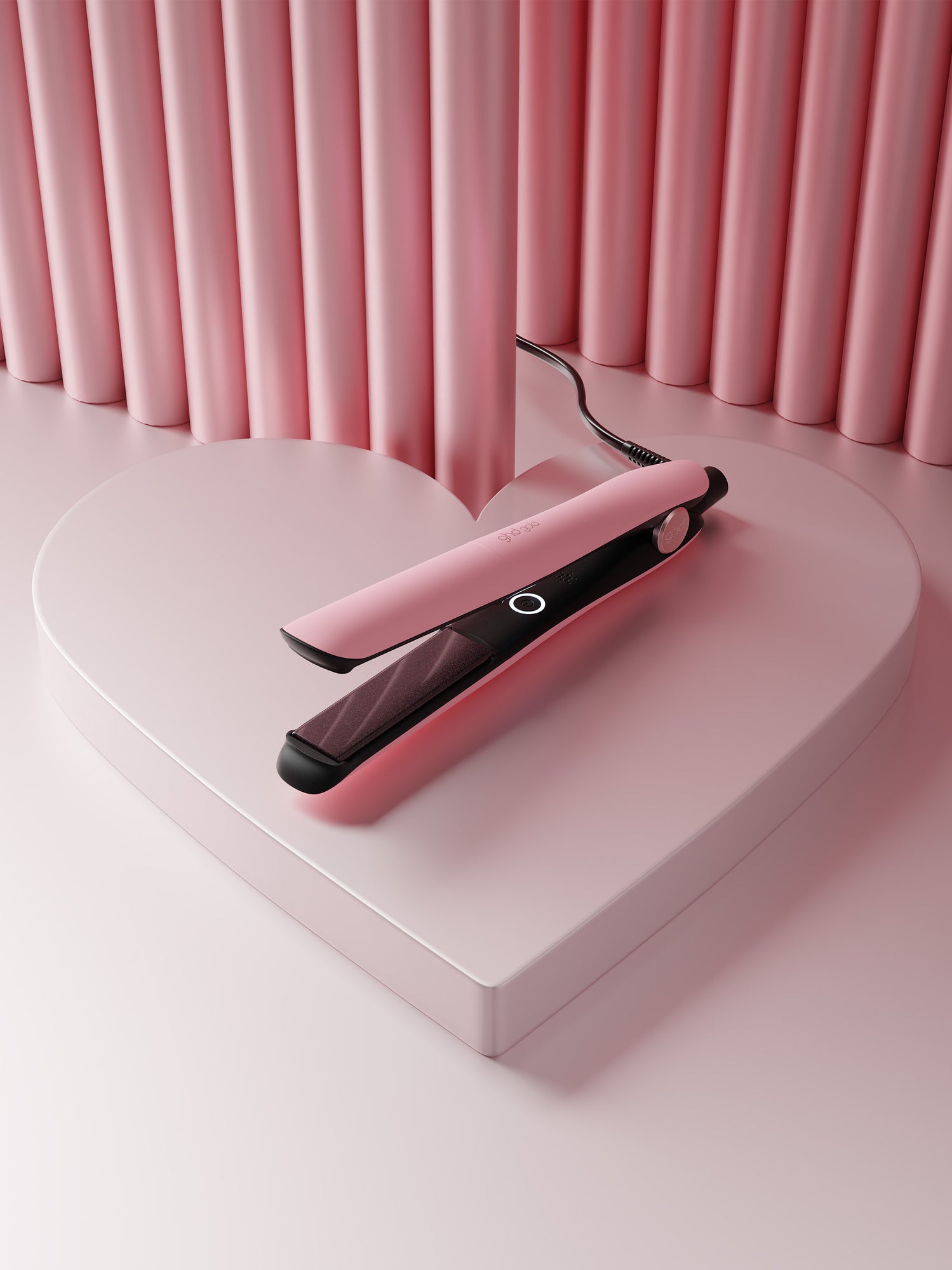 NEW GHD GOLD® HAIR STRAIGHTENER (26MM PLATE) DUSTED PINK