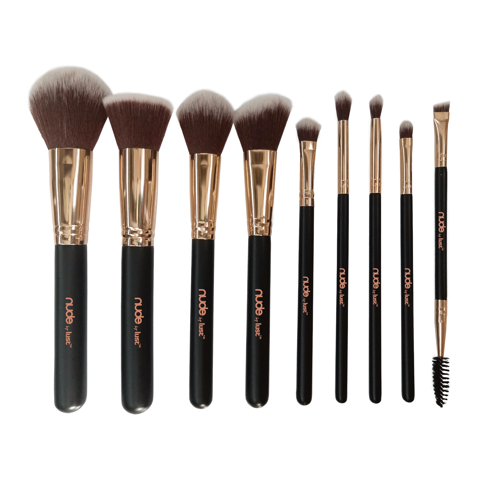 NUDE BY LUST Luxury Make Up Brush Kit 9pc