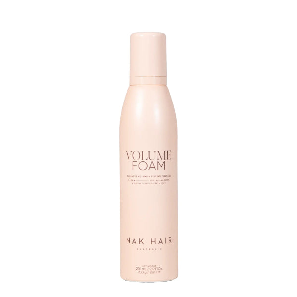 Nak Hair Volume Foam bottle on a white background