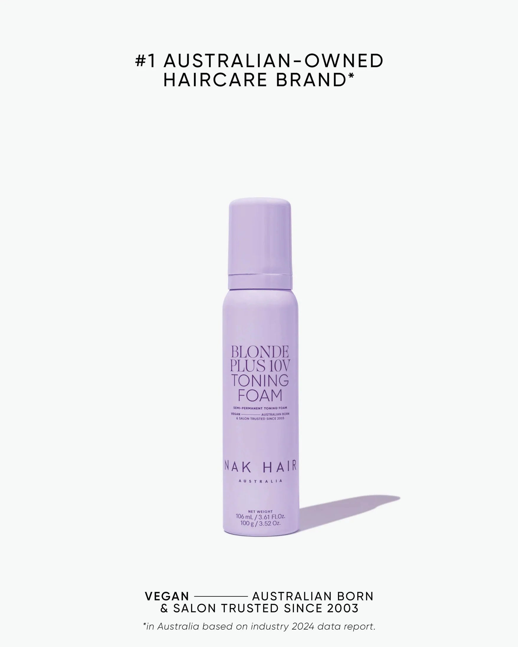 NAK Signature Blonde Plus 10V Toning Foam 100g