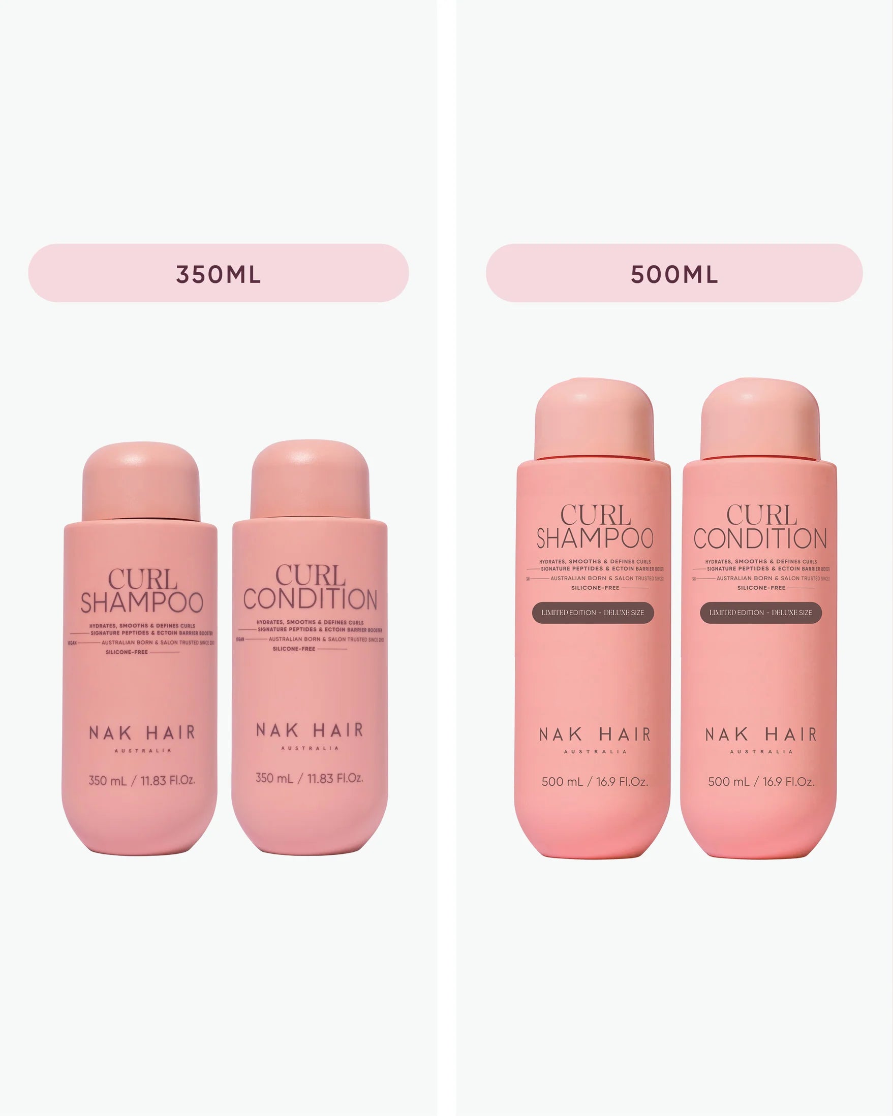 NAK Hair Signature Limited Edition Curl Duo 500ml