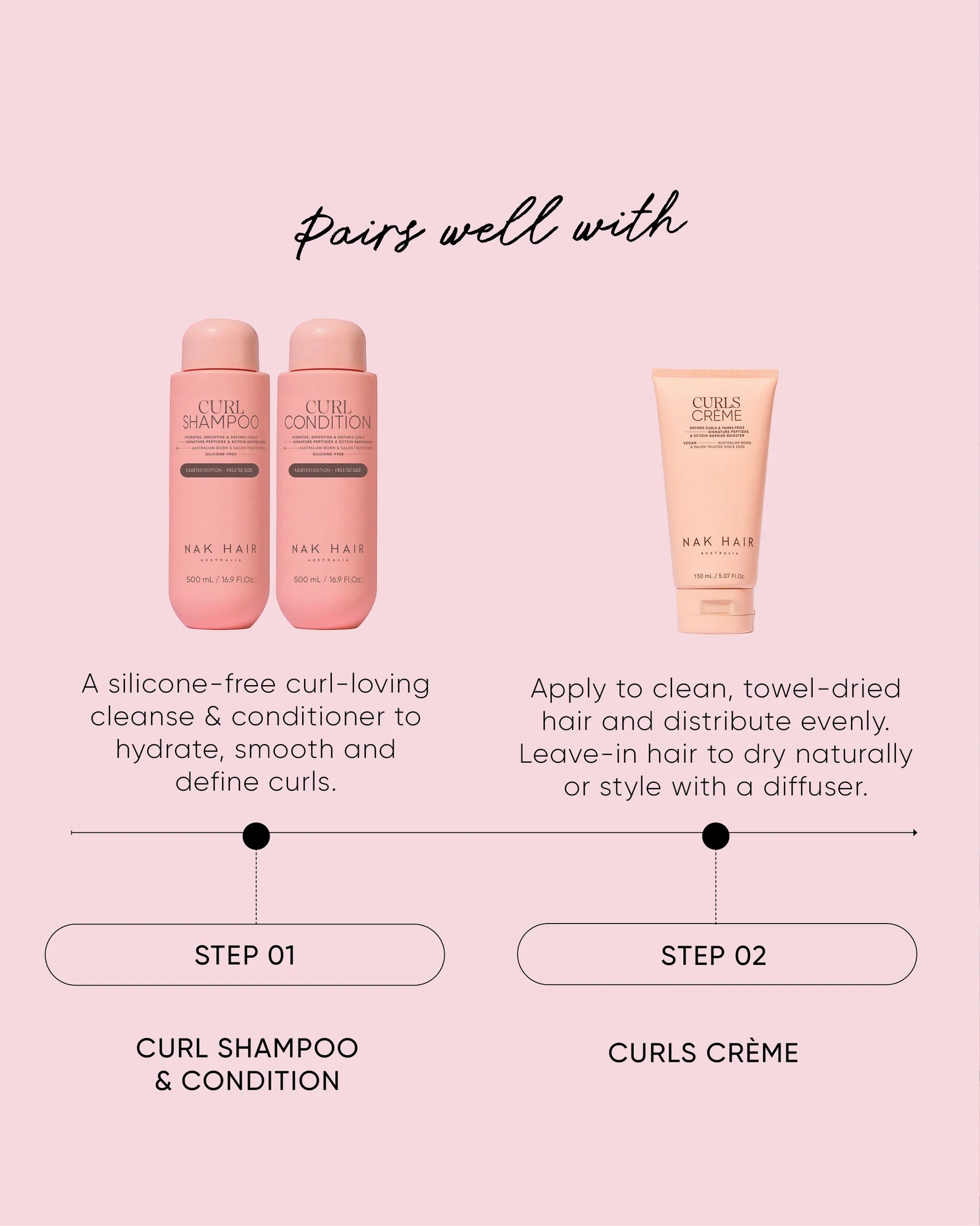 NAK Hair Signature Limited Edition Curl Duo 500ml