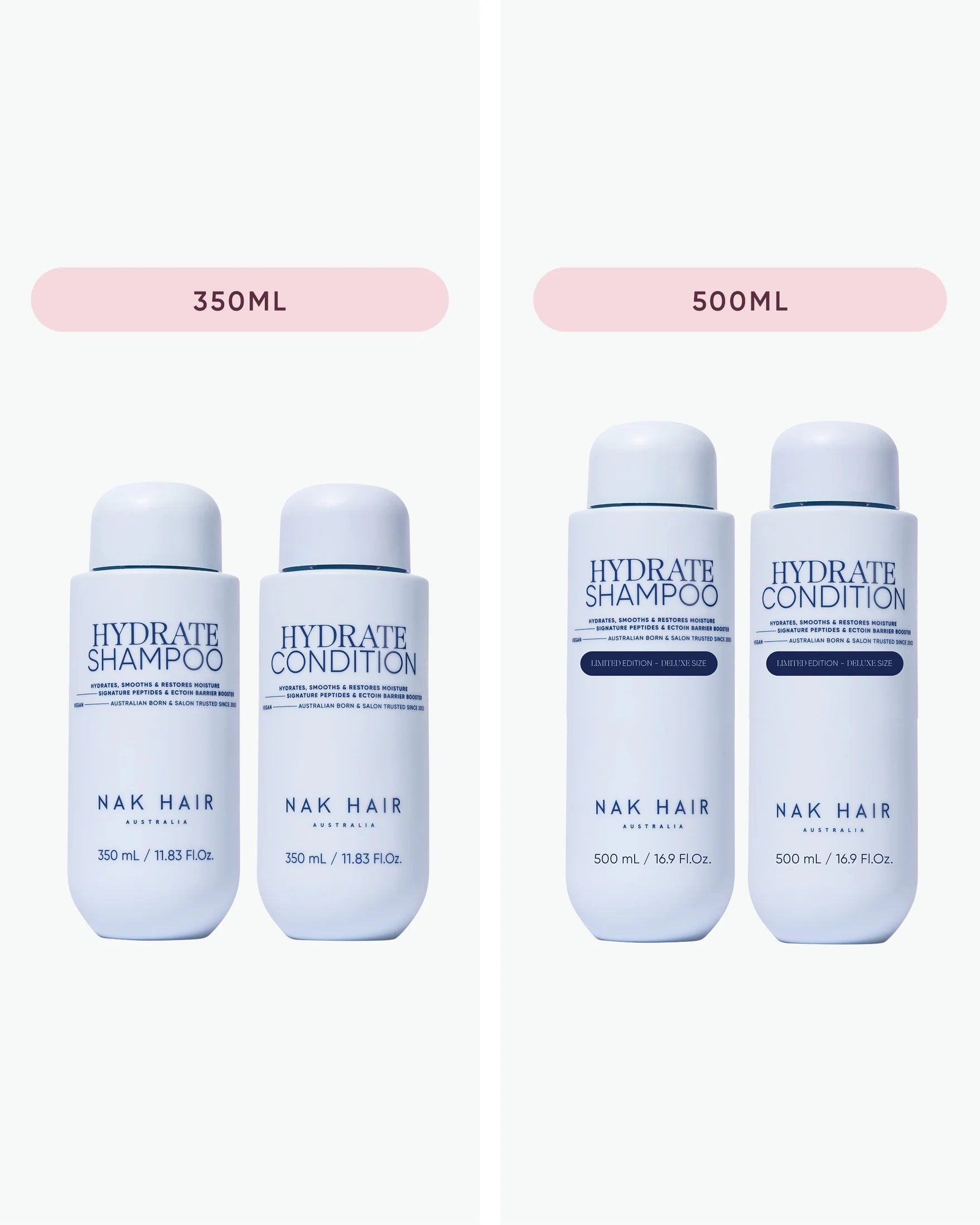 Nak Hydrate 500ml Duo - Shampoo & Conditioner
