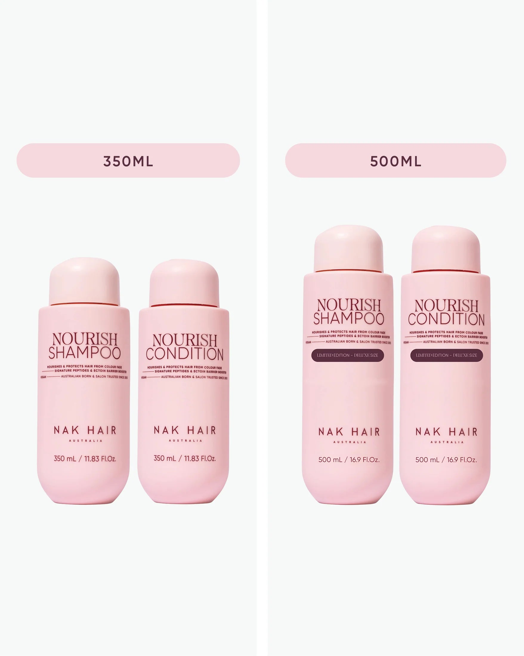 Nak Nourish 500ml Duo - Shampoo & Conditioner